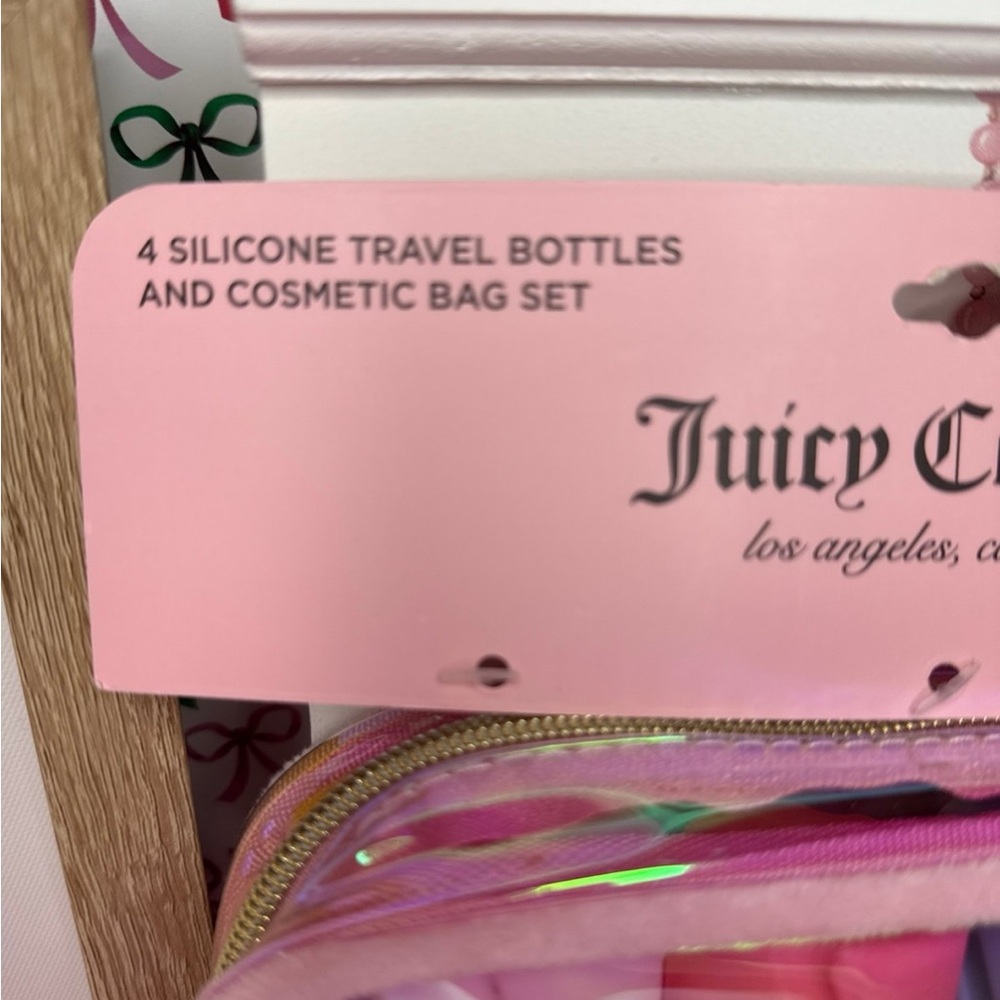 Juicy Couture Travel Bottles and Cosmetic Bag set - Picture 3 of 6